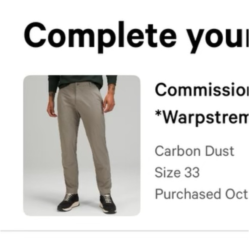 Like new lululemon mens pants
